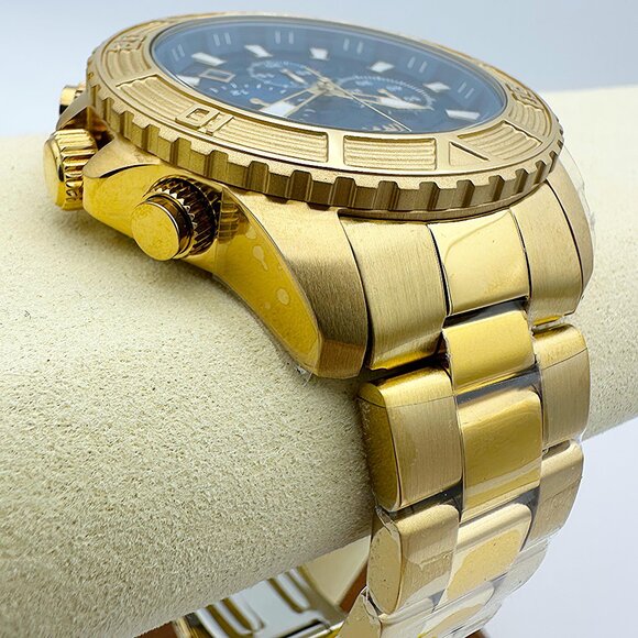 NEW Invicta Pro Diver Luxury Men's Quartz Diver Watch Blue Dial Chronograph Gold - Picture 3 of 9